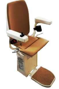 Silver Curved Stairlift